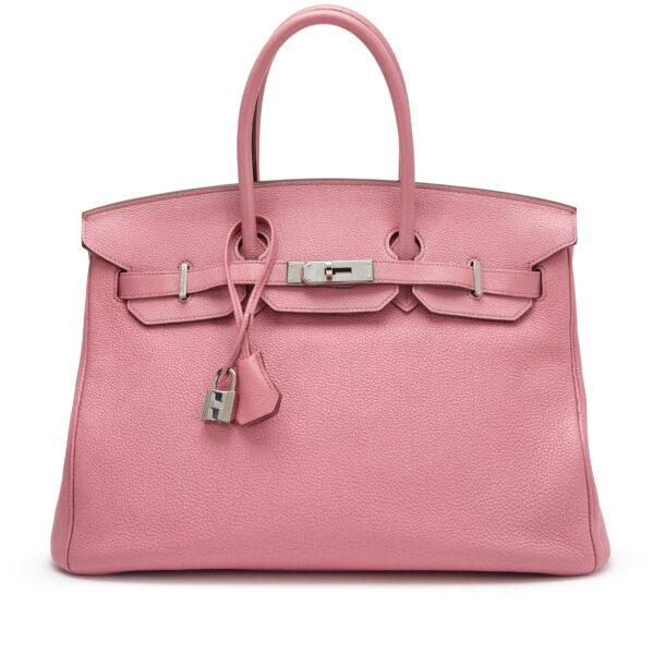 Bubblegum Pink Togo Birkin 35 Palladium Hardware
