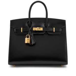 Black Box Calf Sellier Birkin 25 Gold Hardware, 2023