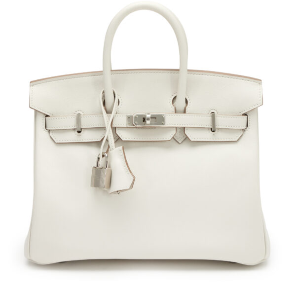 Gris Pale Swift Birkin 25 Palladium Hardware, 2024