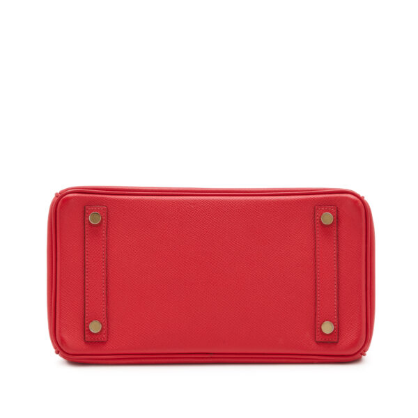 Rouge Casaque Epsom Birkin 25 Gold Hardware, 2010 - Image 3