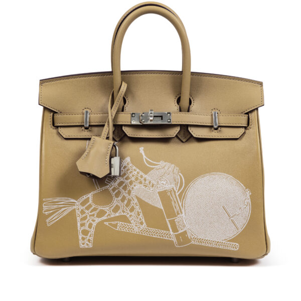 Biscuit Swift In and Out Birkin 25 Palladium Hardware, 2024